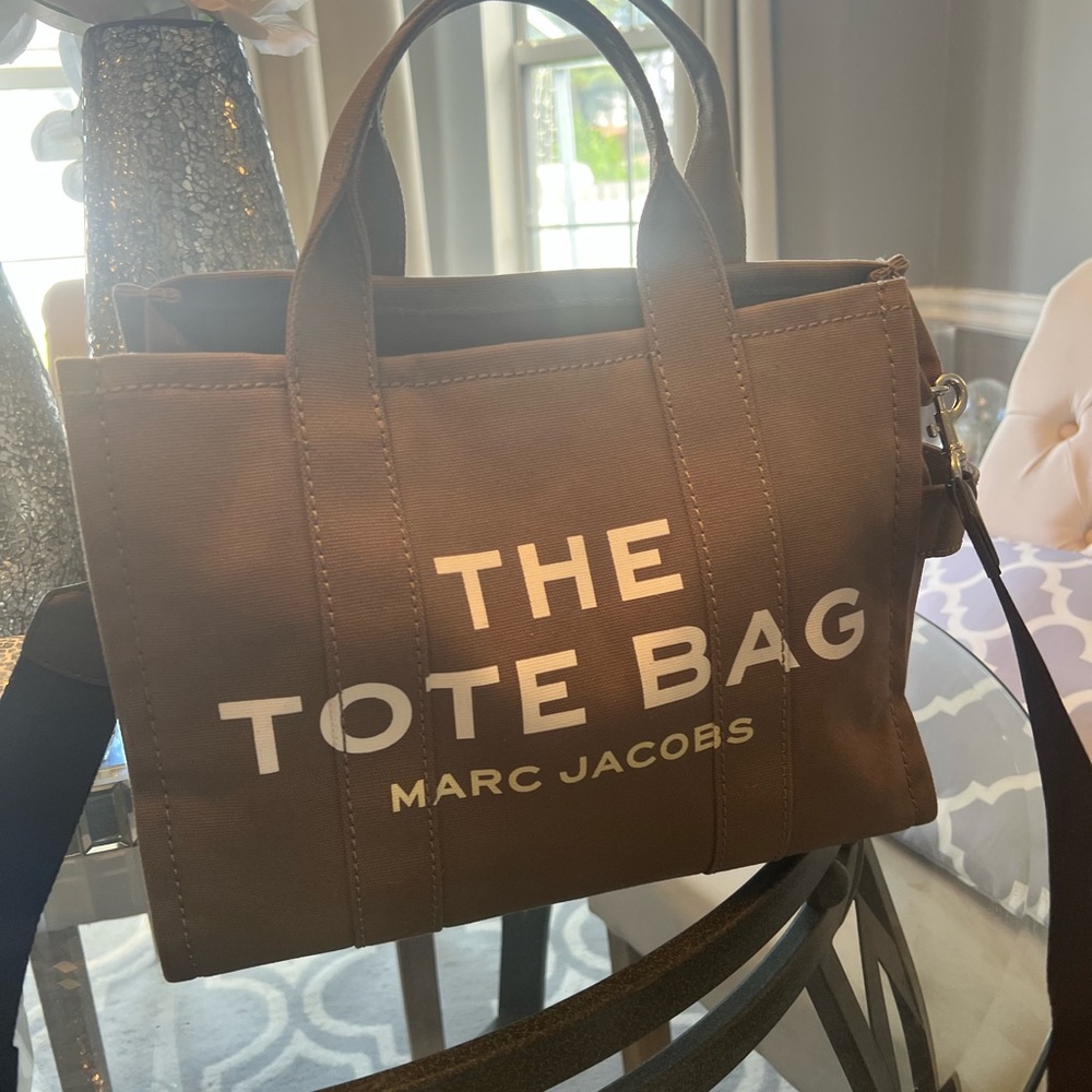 Marc Jacobs Green Tote Bag with White Lettering